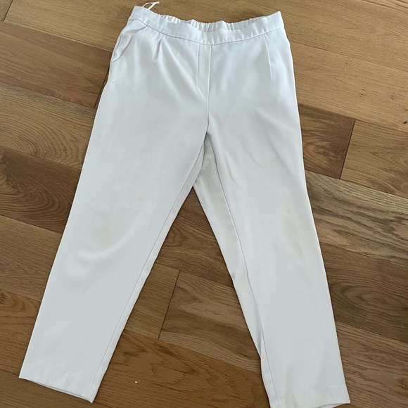 White Ankle Length Pants size M - Picture 2 of 2